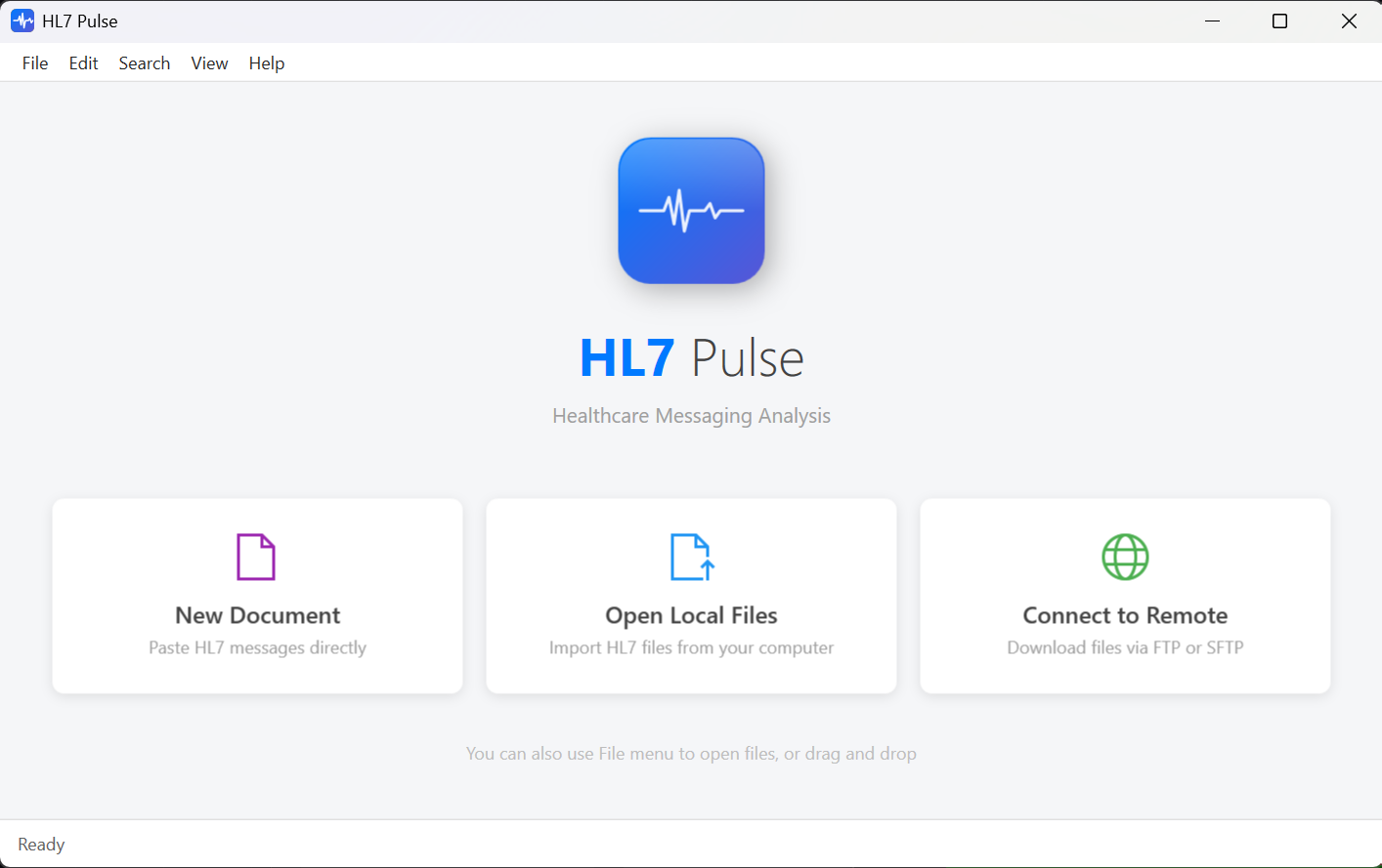 HL7 Pulse Application Screenshot